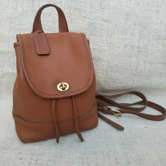 small tan backpack